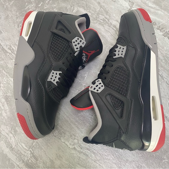 Jofdan 4 Retro “Bred Reimagined” Black/Red Men’s - Picture 3 of 6